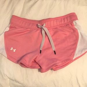 Small pink under armour shorts